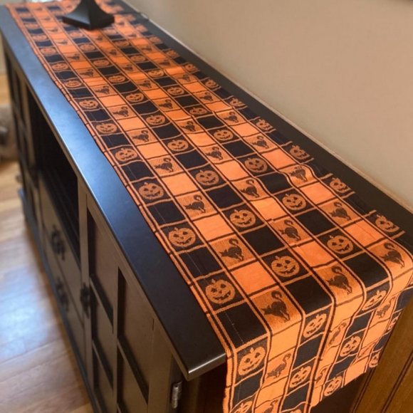 Halloween Table Runner Pumpkin Home Decor Decorative Cloth Holiday Decoration - Picture 1 of 5